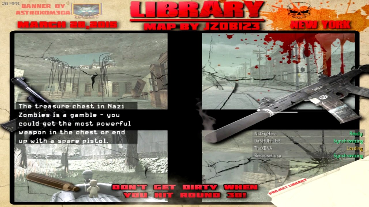 ZOMBIE LIBRARY!!! (Call Of Duty WaW Custom Zombies & Funny Moments!)