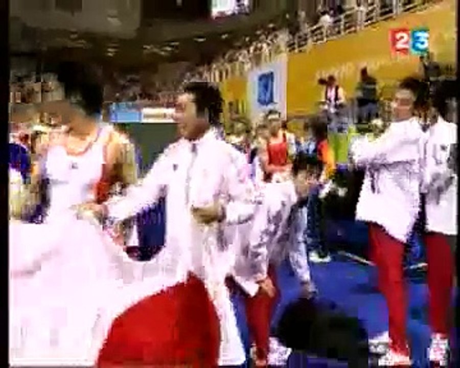Athens 2004 Men's Gymnastics, Team AA Finals,Medals Ceremony