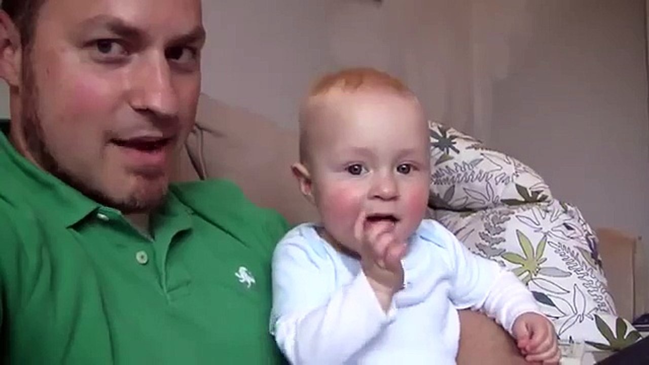 Baby Micah Laughing Hysterically at Daddy's Burp Noises