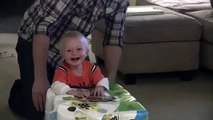 Baby Micah Laughing Hysterically at Paper Towels