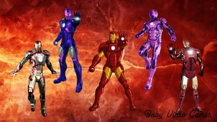 Finger Family with superman frozen iron man - Daddy Finger Family Nursery Rhymes