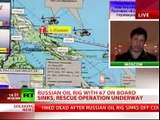 Russian oil rig sinks 4 dead, 49 missing