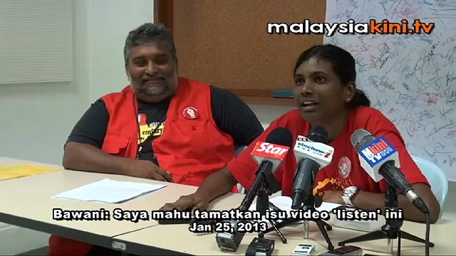 Bawani: Saya mahu tamatkan isu video 'listen' ini