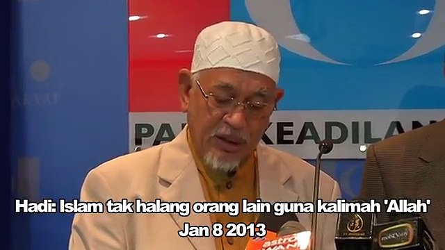 Hadi: Islam tak halang orang lain guna kalimah 'Allah'