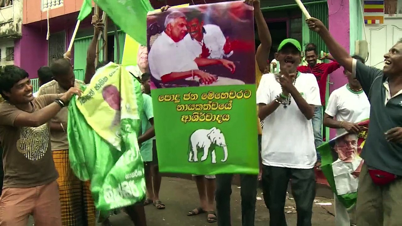 Sri Lanka: Wickremesinghe supporters celebrate election success