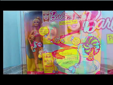 Frozen ELSA at Barbie Puppy Water Park Playground Frozen Kids Felicia Alex DisneyCarToys