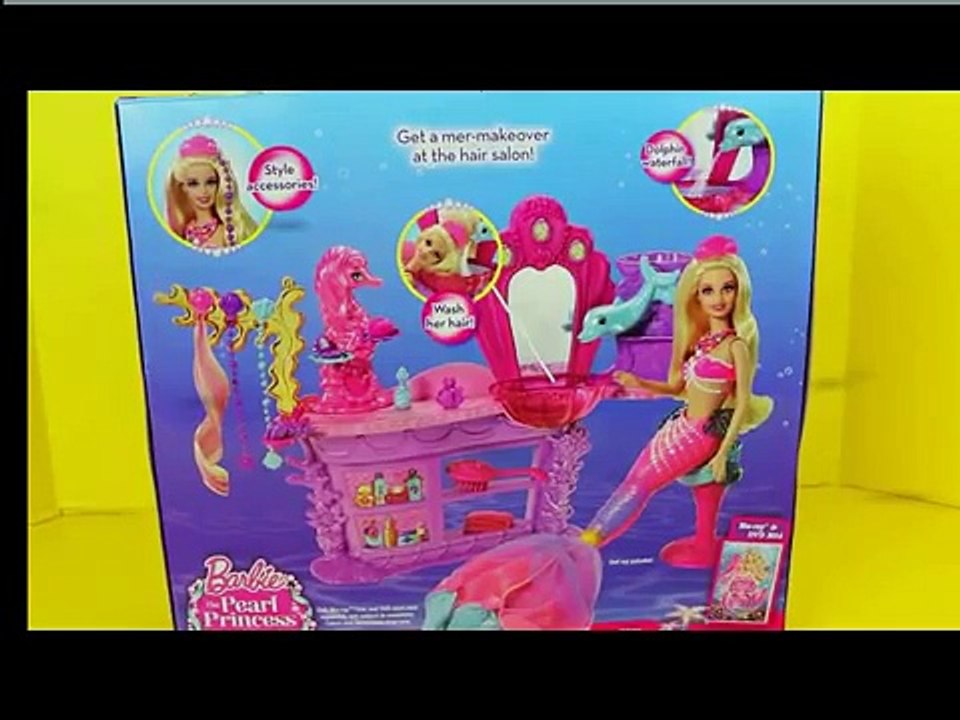 Frozen Elsa MERMAID Barbie and Anna with Ariel Outfit ✪ Color Change Hair Salon