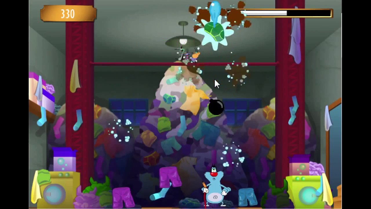 Cartoon Network Games: Oggy And The Cockroaches - Laundry Day [Full Gameplay]
