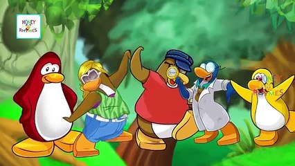Finger Family Funny Cartoon Children Songs HD | Club Penguin Finger Animation Family Nursery Rhyme