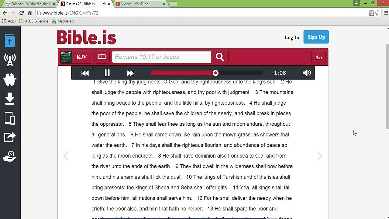Psalm 72 - Judgement