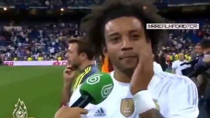 Cristiano Ronaldo Funny Moment during Marcelo interview ~ Real Madrid vs Galatasaray 2-1 18_08_2015