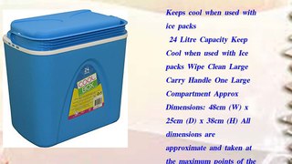 24 Litre Large Blue Food Drink Picnic Beach Camping