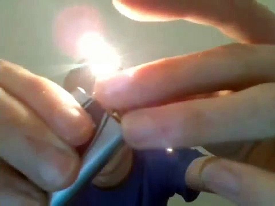 9 volt battery to connect on the light bulb also paper clips