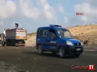 Çöp döküm sahasında vahşet