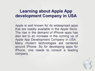 Apple App Development Company in USA Offers Best Solution
