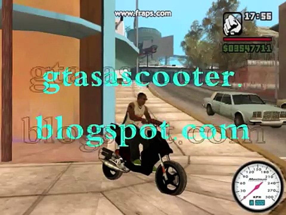 gta san andreas scooter tuning mbk rocket/yamaha aerox..
