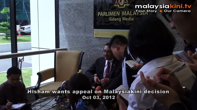 Hisham wants appeal on Malaysiakini decision