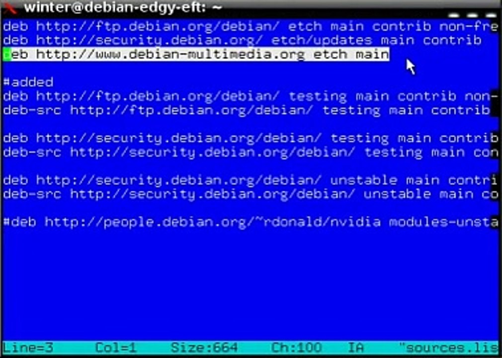 How to install XMMS in debian