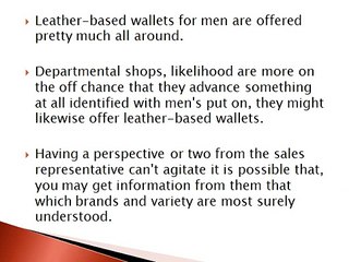 Leather Accessories for Men