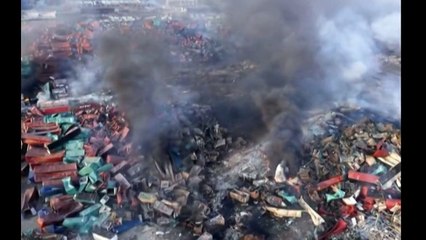 Huge hole discovered at the Tianjin blast site