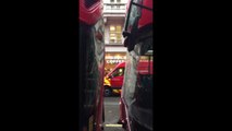 Bus collision in London's West End