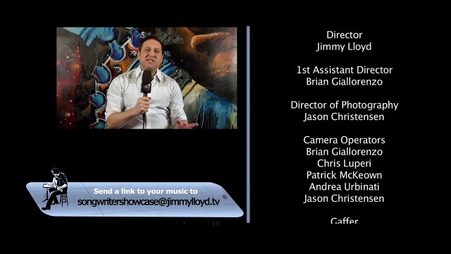 Episode 22 - Rolling Credits - The Jimmy Lloyd Songwriter Showcase - NBC TV - jimmylloyd.com