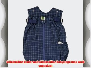 Gl?cksk?fer Kinderwelt Gl?cksk?fer Babytrage blau wei? gepunktet