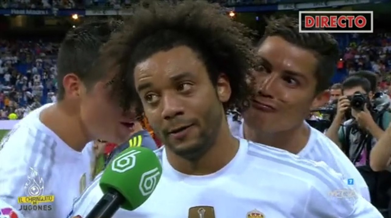 Cristiano Ronaldo et James Rodriguez pourrissent l'interview de Marcelo