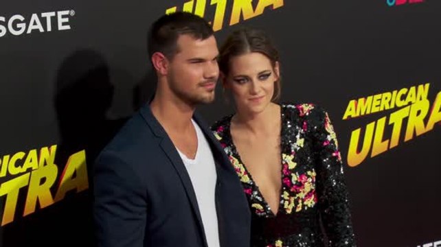 Kristen Stewart Takes Taylor Lautner To The American Ultra Premiere