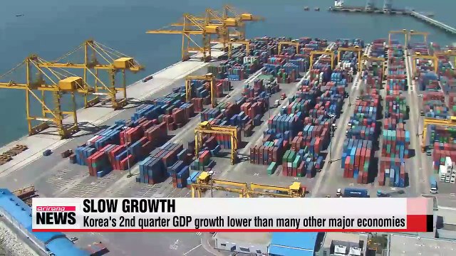 Korea's economy in second quarter grew slower than countries in financial crisis