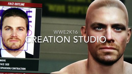 Stephen Amell (Arrow) recréé dans WWE 2K16