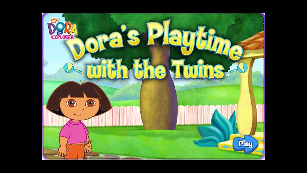 Dora The Explorer Baby Sitting Playtime with the Twins Animation Nick ...