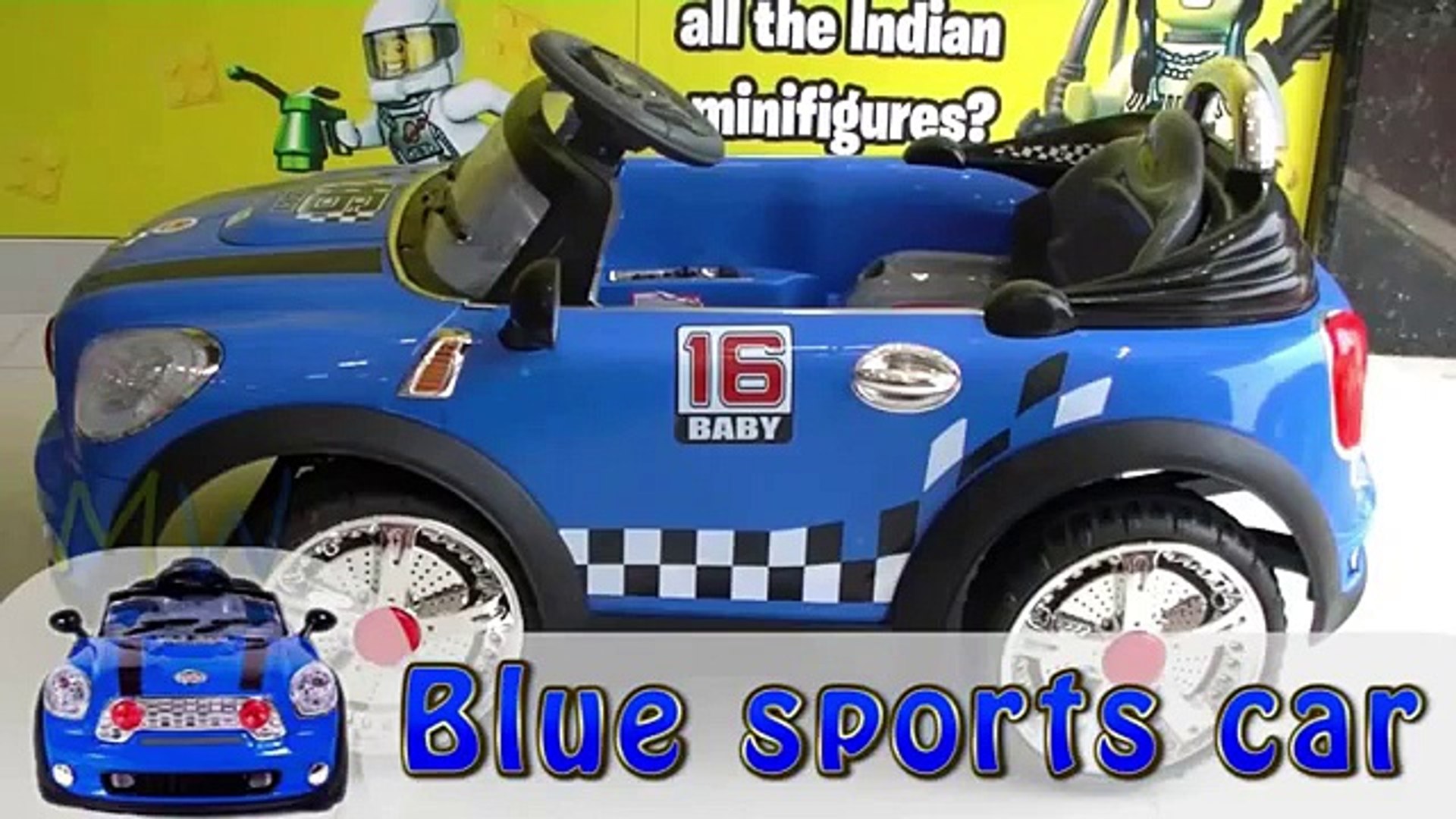 Blue Colour Electronic Car Toys Blue Sports Car Funny Kids Toys For Children