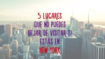 5 lugares que no puedes dejar de visitar en NUEVA YORK