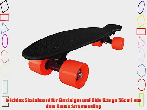 Streetsurfing Skateboard New Fizz Board Black/Red 500207
