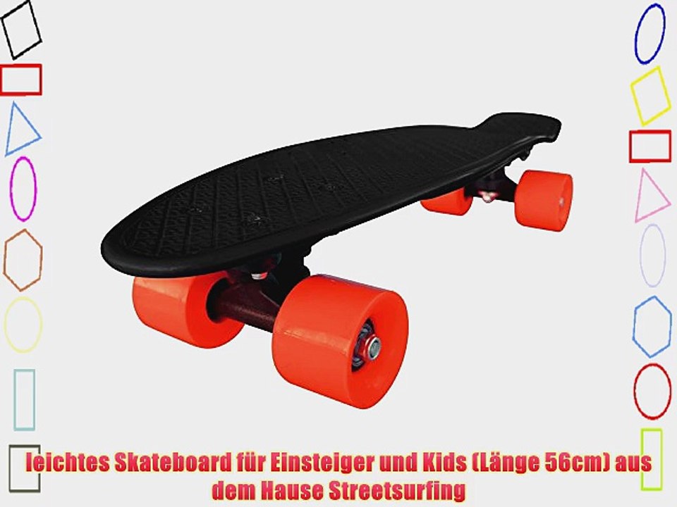 Streetsurfing Skateboard New Fizz Board Black/Red 500207