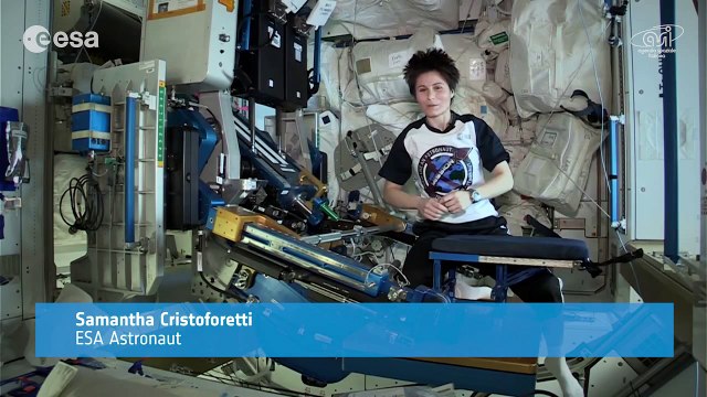 Exercise in space with Samantha Cristoforetti!