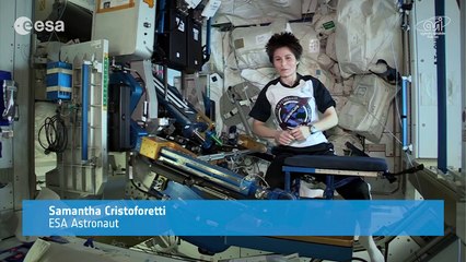 Exercise in space with Samantha Cristoforetti!