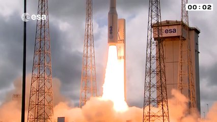 Replay of Vega liftoff VV04 with IXV