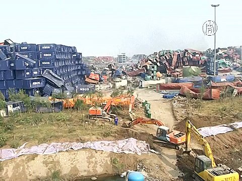 Цианида в зоне взрывов в Тяньцзине – в 28 раз больше нормы