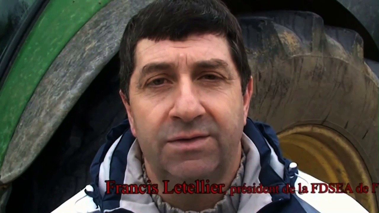 Nicolas Sarkozy au chevet des agriculteurs de l'Yonne.