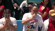 In Hot Dog Contest, Eating Champs Still Top Dogs