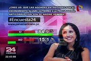 Encuesta 24: 84.9% cree que agendas entregadas a la Procuraduría son de Nadine Heredia