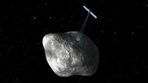 Rosetta orbiting the comet