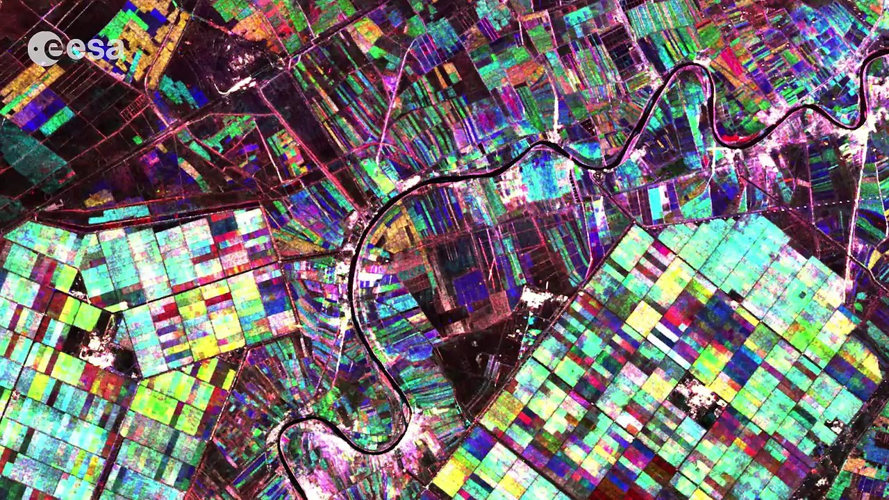 Earth from Space: Colourful cultivations