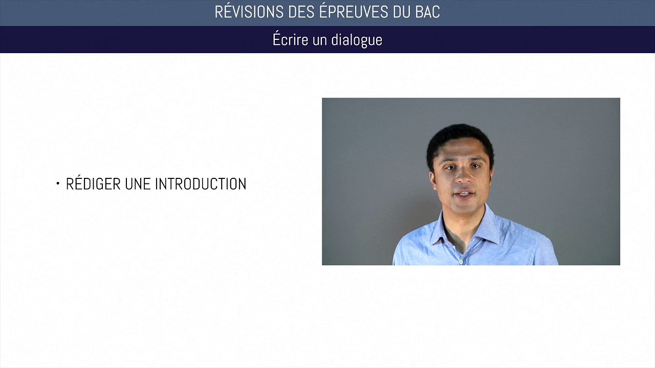 Bac anglais - Comment écrire un dialogue