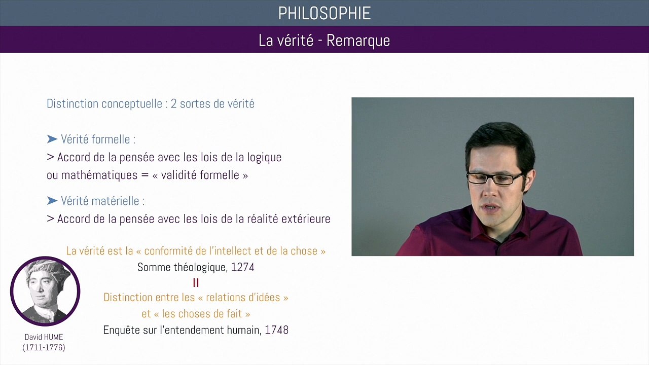 Bac philo - La vérité