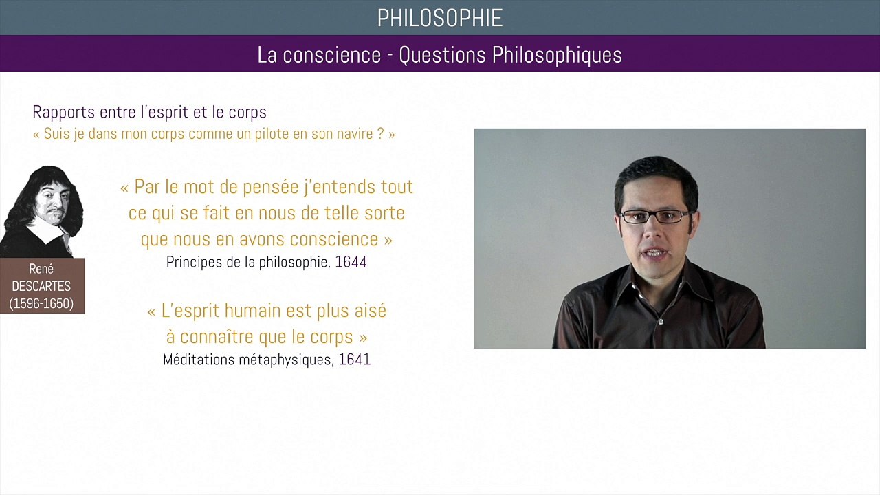 Bac philo - La conscience