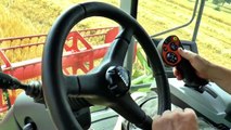 Gerste dreschen 2015 mit 3 CLAAS Lexion 670TT, 650, 540 Mähdrescher [Getreideernte 2015]