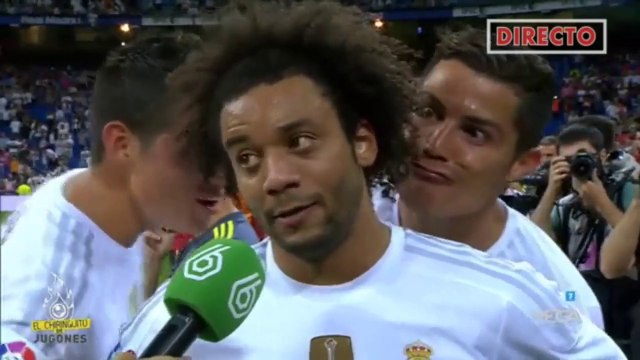 Cristiano Ronaldo et James Rodriguez pourrissent l'interview de Marcelo